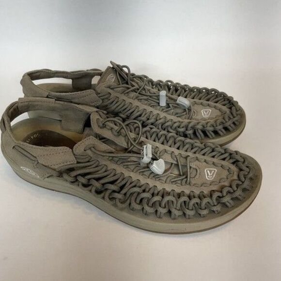 Keen Uneek Olive/Timberwolf Canvas Military Water Sandal Men Size 11M - Picture 14 of 14